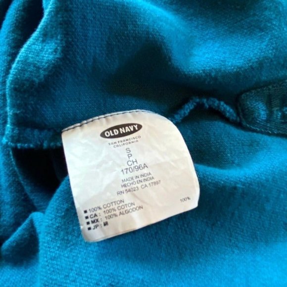 Old Navy Polo Shirt Teal Blue Like New Short Sleeve - Picture 3 of 3
